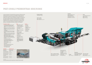 Impianti di riciclaggio calcinacci Powerscreen PREMIERTRAK R400X 