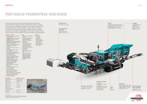 Impianti di riciclaggio calcinacci Powerscreen PREMIERTRAK R400X 