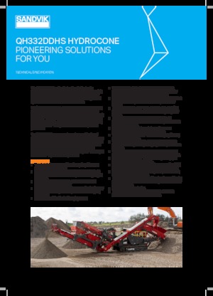 Impianti di riciclaggio calcinacci Sandvik QH332 DDHS