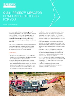 Impianti di riciclaggio calcinacci Sandvik QI341