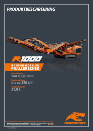 Impianti di riciclaggio calcinacci Rockster R1000