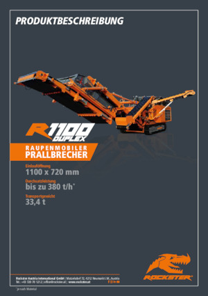 Impianti di riciclaggio calcinacci Rockster R1100D