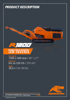 Impianti di riciclaggio calcinacci Rockster R1200