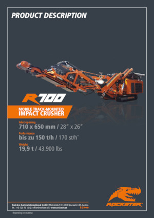 Impianti di riciclaggio calcinacci Rockster R700