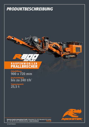 Impianti di riciclaggio calcinacci Rockster R900D