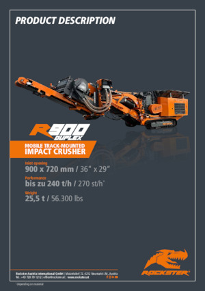 Impianti di riciclaggio calcinacci Rockster R900D