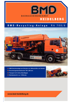 Impianti di riciclaggio calcinacci BMD RA 700/6