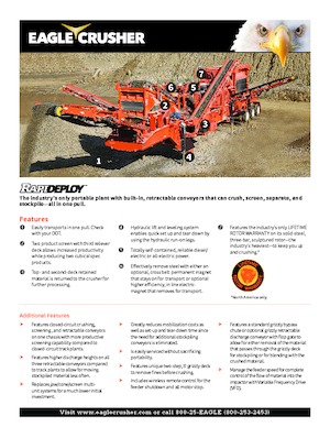 Impianti di riciclaggio calcinacci Eagle Crusher Rapid-Deploy 