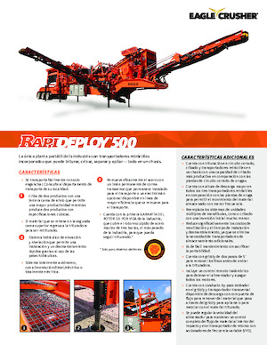 Impianti di riciclaggio calcinacci Eagle Crusher RapiDeploy 500