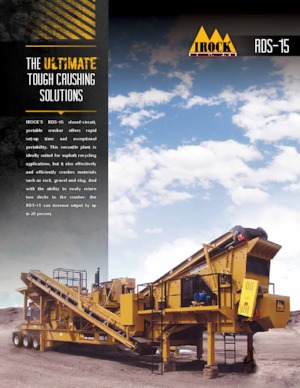 Impianti di riciclaggio calcinacci IROCK  RDS-15