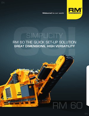 Impianti di riciclaggio calcinacci Rubble Master RM 60