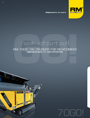 Impianti di riciclaggio calcinacci Rubble Master RM 70 GO!