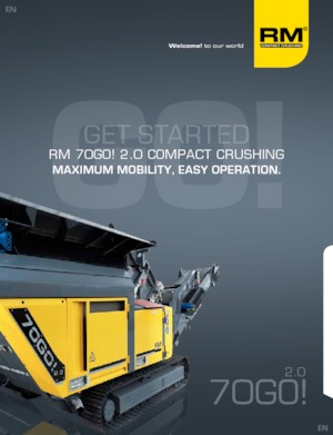 Impianti di riciclaggio calcinacci Rubble Master RM 70GO! 2.0