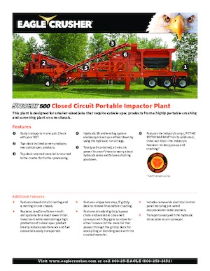 Impianti di riciclaggio calcinacci Eagle Crusher Stealth 500 CC