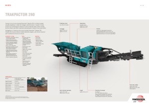 Impianti di riciclaggio calcinacci Powerscreen Trakpactor 260