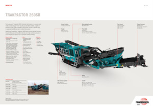 Impianti di riciclaggio calcinacci Powerscreen Trakpactor 260SR