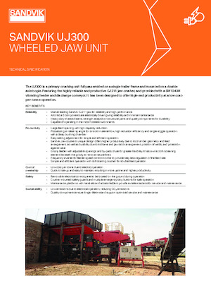 Impianti di riciclaggio calcinacci Sandvik UJ300