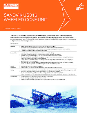 Impianti di riciclaggio calcinacci Sandvik US316