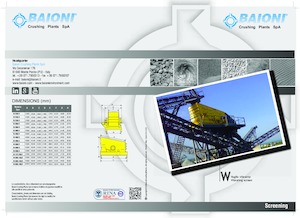 Impianti di riciclaggio calcinacci Baioni W400/2