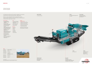 Impianti di riciclaggio calcinacci Powerscreen XV350