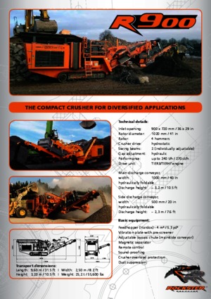 Impianti di riciclaggio calcinacci Rockster R900 