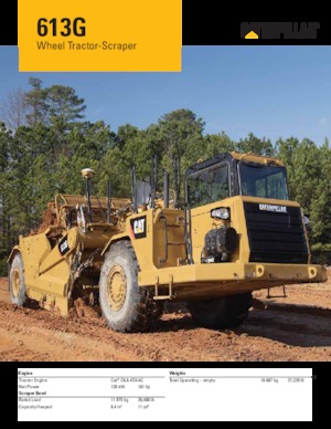 Motorscraper Caterpillar 613G