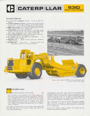 Motorscraper Caterpillar 631D