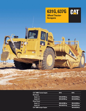 Motorscraper Caterpillar 637G Auger