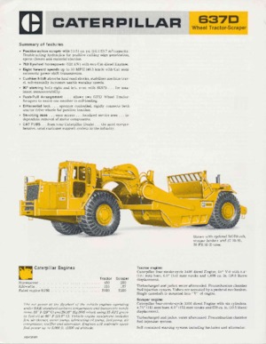 Motorscraper Caterpillar 637D