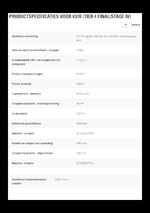 Motorscraper Caterpillar 637K