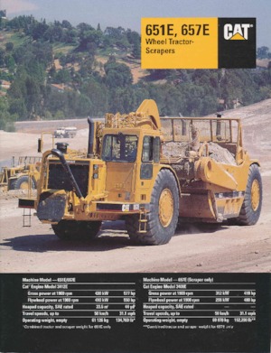 Motorscraper Caterpillar 651E