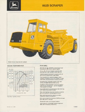 Motorscraper John Deere Construction 862B