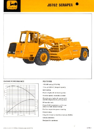 Motorscraper John Deere Construction JD762