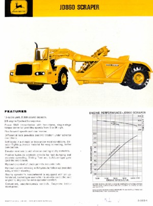 Motorscraper John Deere Construction JD860