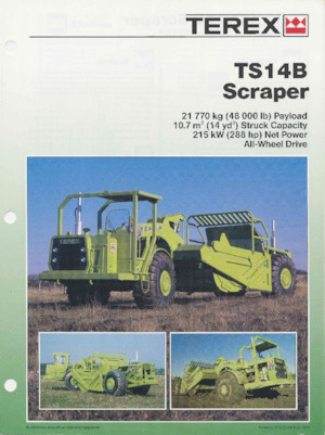 Motorscraper Terex TS14B