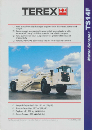Motorscraper Terex TS14F
