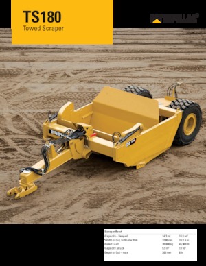 Motorscraper Caterpillar TS180