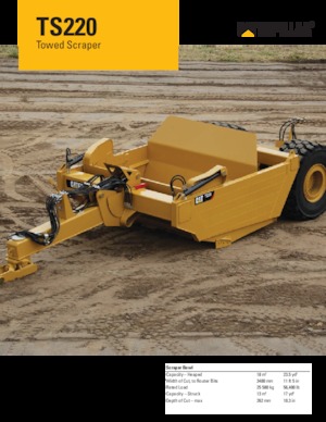 Motorscraper Caterpillar TS220