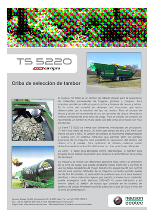 Impianti di setacciatura Neuson-Ecotec TS 5220 LS