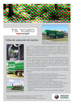 Impianti di setacciatura Neuson-Ecotec TS 7020