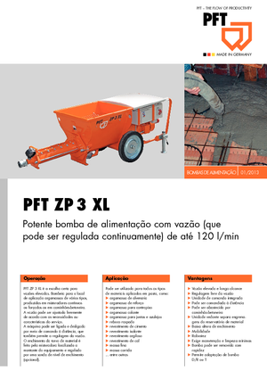 Pompe convogliatrici a coclea PFT ZP 3 XL V