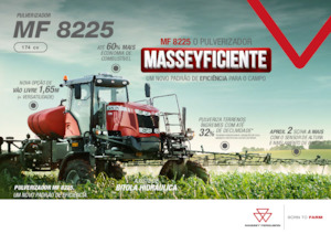 Irroratrici con barra aeree semoventi Massey Ferguson MF 8225