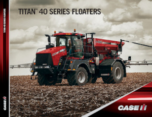 Irroratrici con barra aeree semoventi Case IH Titan 3540