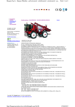 Irroratrici con barra aeree semoventi Bargam Grimpeur 2500 MC