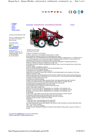 Irroratrici con barra aeree semoventi Bargam Grimpeur 2500 MC