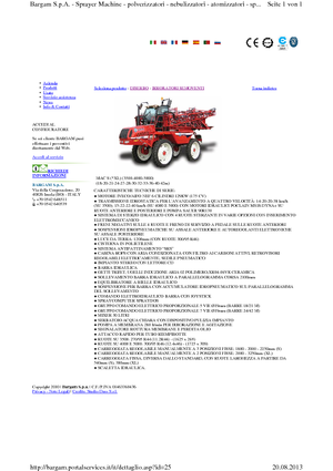 Irroratrici con barra aeree semoventi Bargam Mac 4000 S