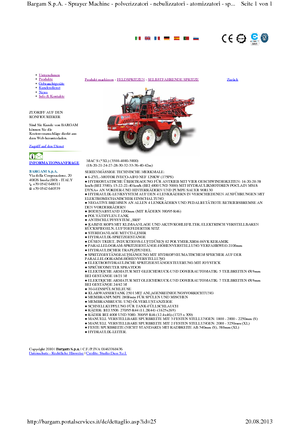 Irroratrici con barra aeree semoventi Bargam Mac 4000 XL
