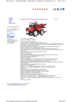 Irroratrici con barra aeree semoventi Bargam Mac 4000 XL