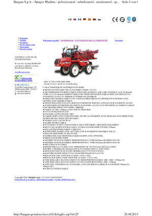 Irroratrici con barra aeree semoventi Bargam Mac 4000 XL
