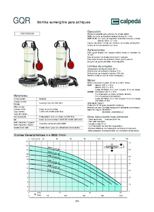 Pompe fognarie Calpeda GQR 10-16